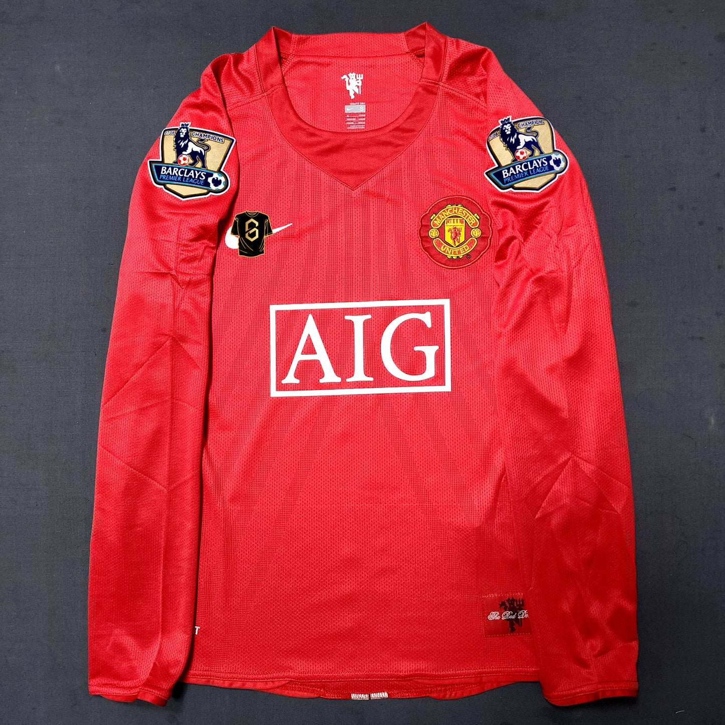Ronaldo 2007/08 Manchester United PL Home Long Sleeve Kit