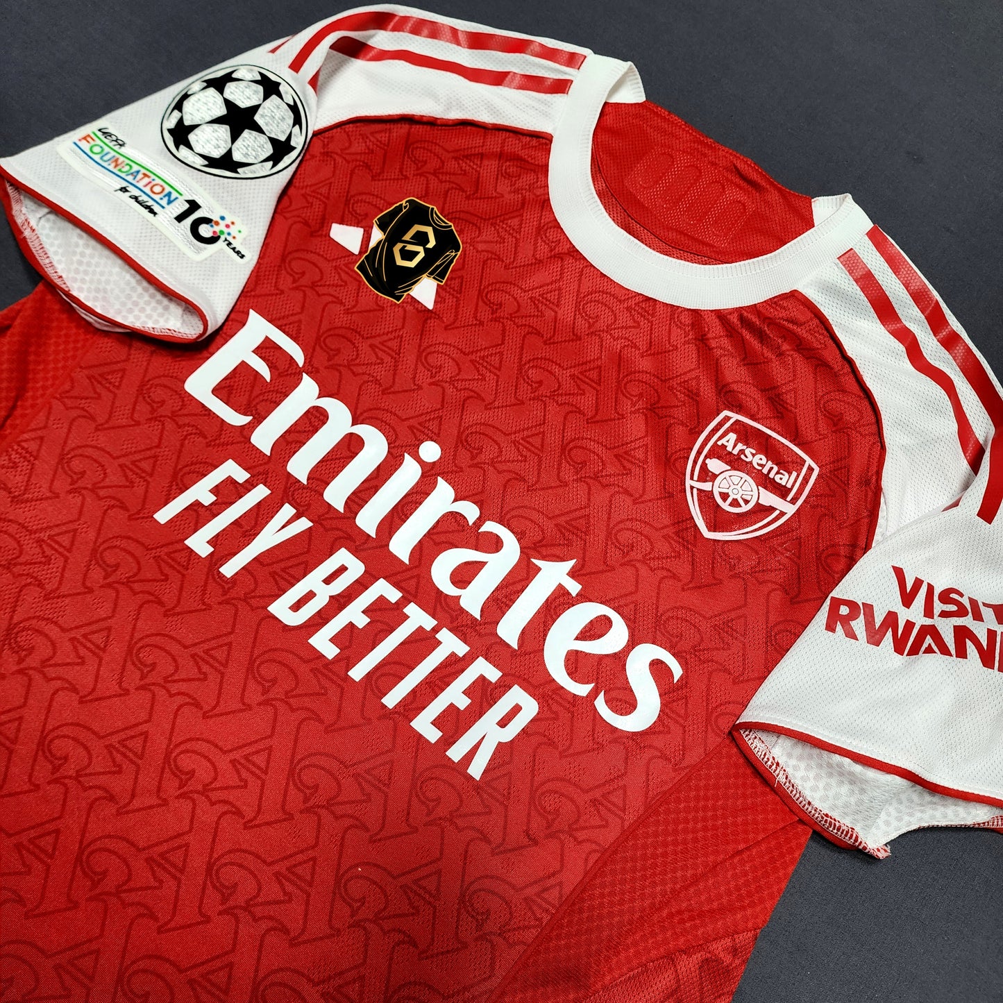 Arsenal 2025/26 Home Jersey ( Saka - Rice - Gyokeres - Odegaard )