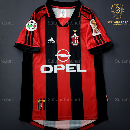 Maldini 1998/99 Ac Milan Home Jersey