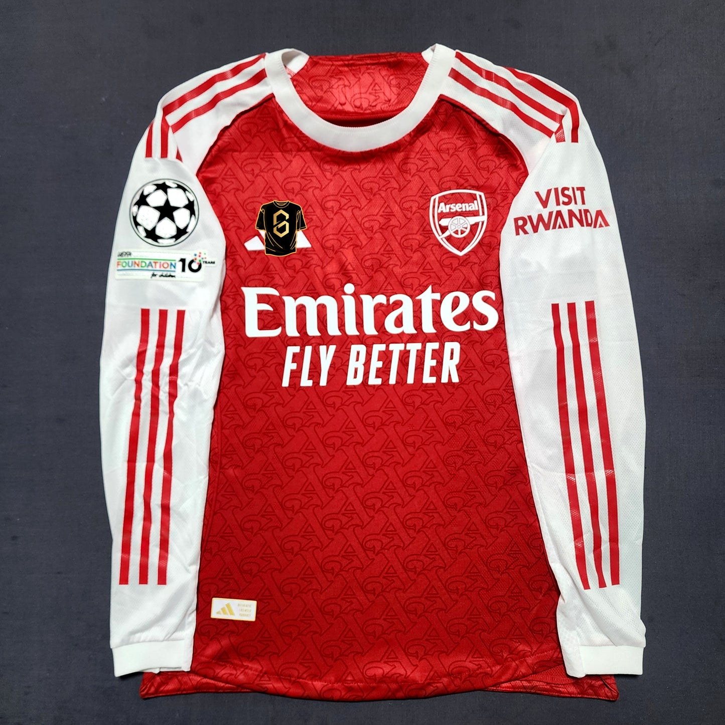 (Long Sleeves) Arsenal 2025/26 Home Jersey ( Saka - Gyokeres - Odegaard )