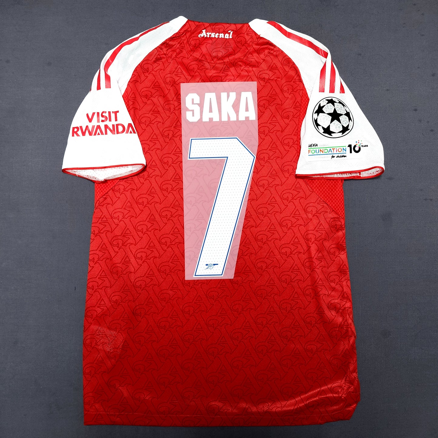 Arsenal 2025/26 Home Jersey ( Saka - Rice - Gyokeres - Odegaard )