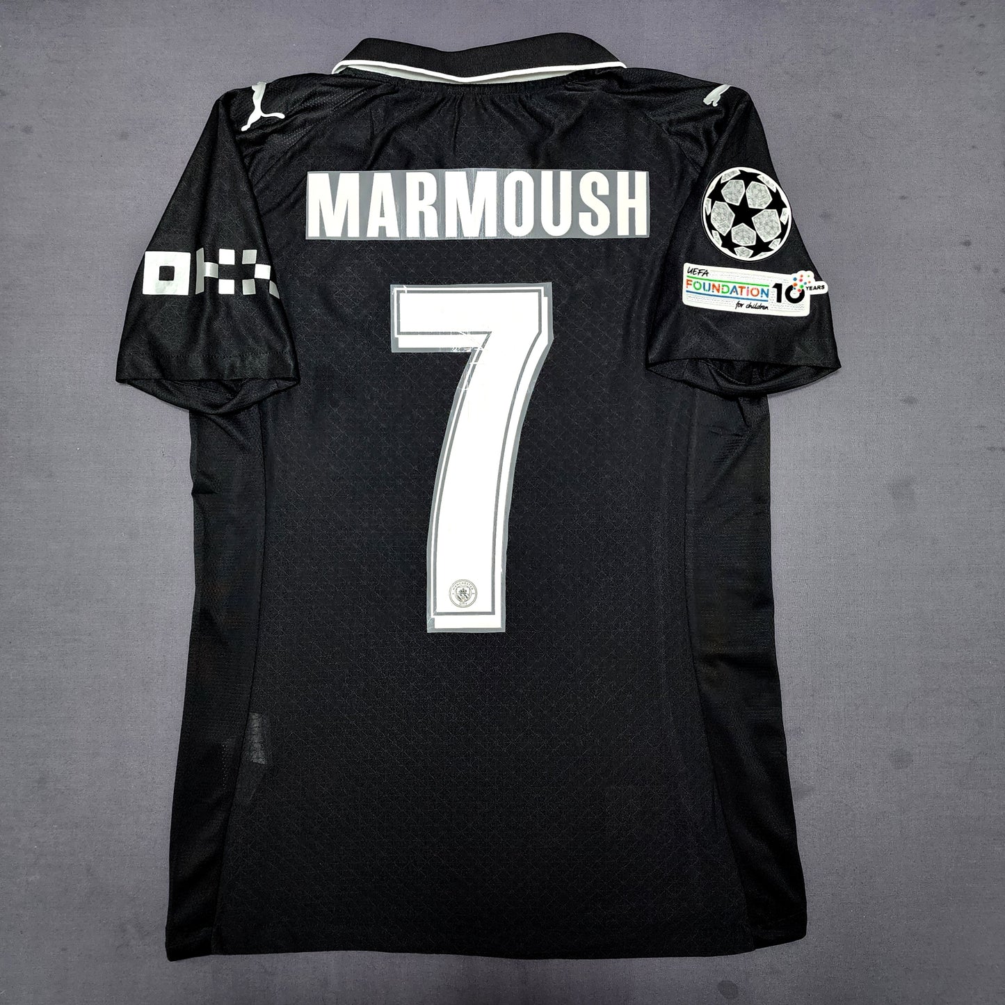 Manchester City 2025/26 Away Black Jersey ( Haaland - Marmoush - Cherki )