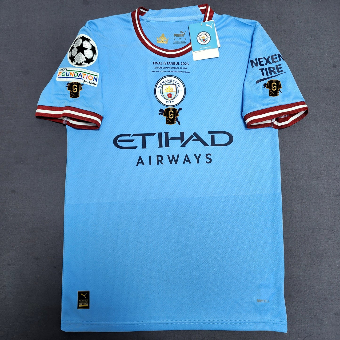 Haaland 2023 Manchester City Home Final Jersey