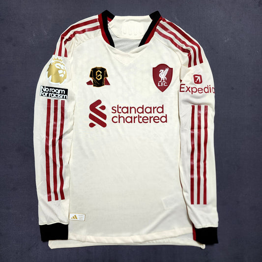 (Long Sleeves) Liverpool 2025/26 Away Jersey ( Wirtz - Isak - Salah - Virgil )