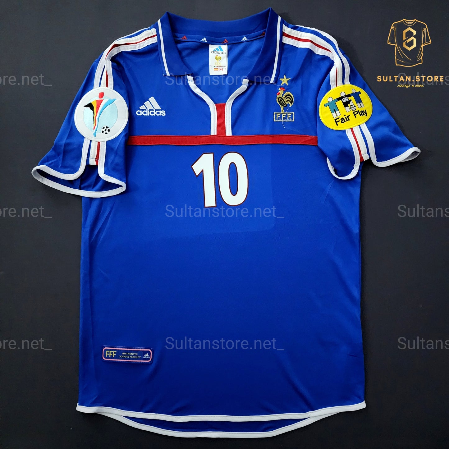 Zidane 2000 France Home Jersey