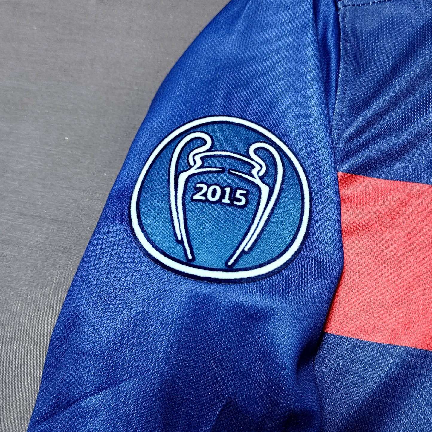 Barcelona 2015/16 Home Long Sleeve Jersey ( Messi - Neymar - Rakitic )