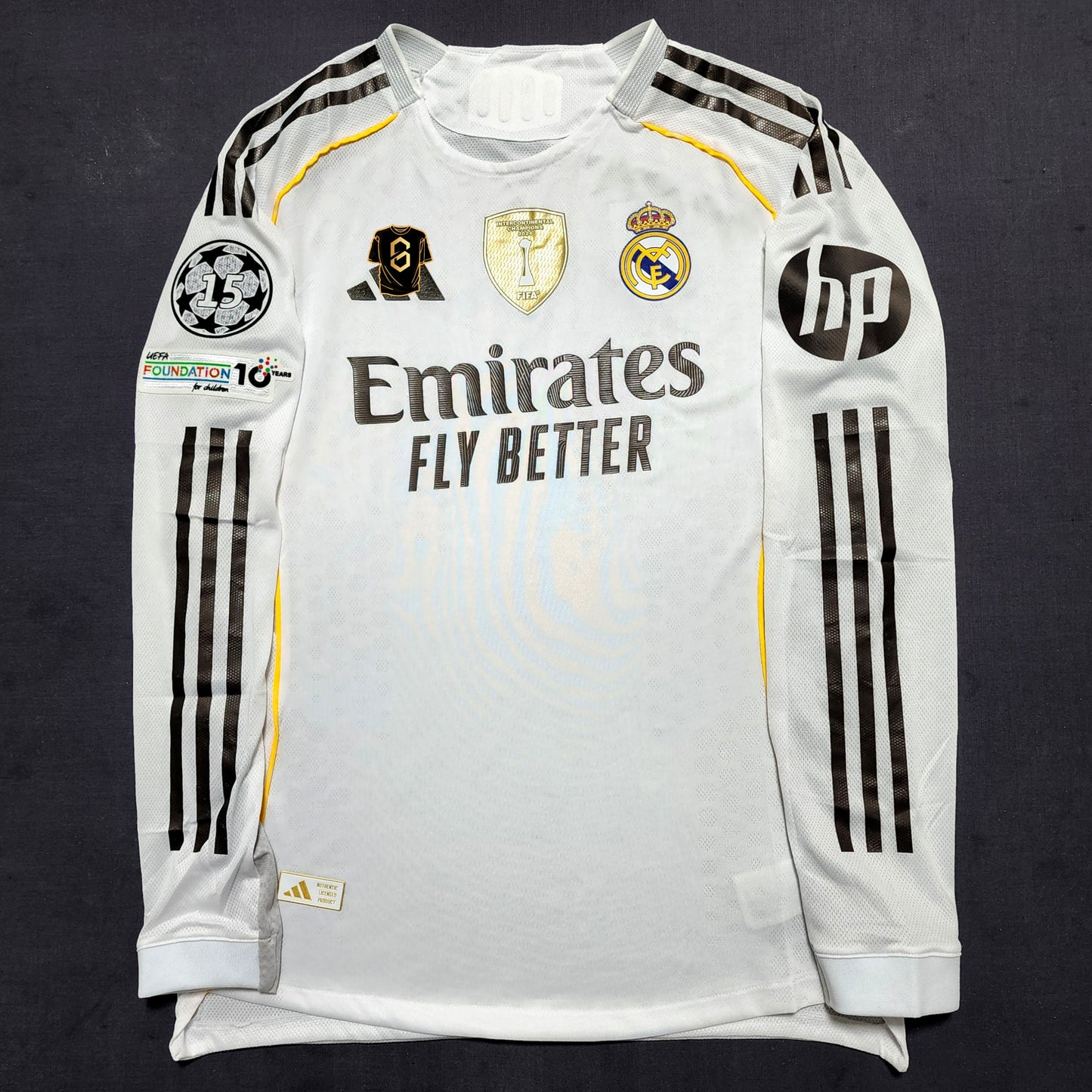 (Long Sleeves) Real Madrid 2025/26 Home Jersey ( Valverde - Mbappe - Bellingham - Vini - Arda Guler )