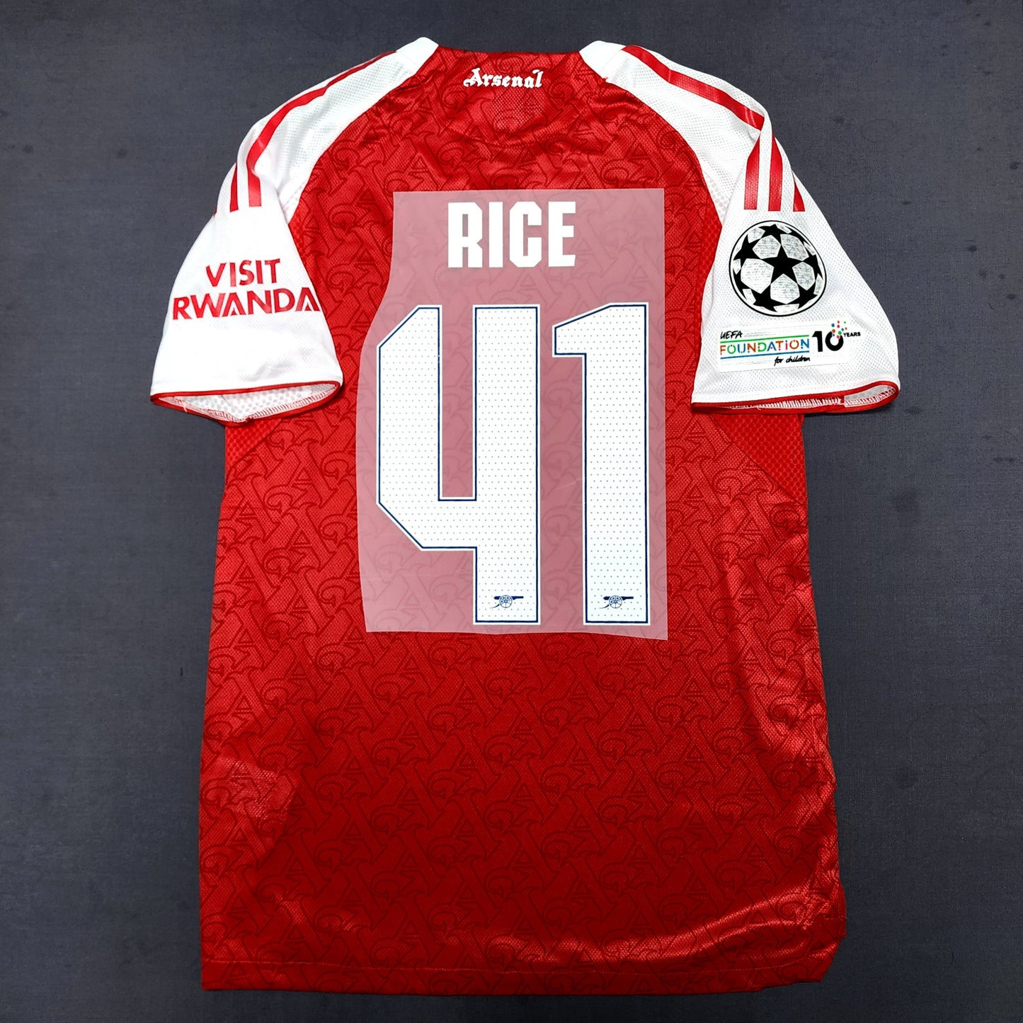 Arsenal 2025/26 Home Jersey ( Saka - Rice - Gyokeres - Odegaard )