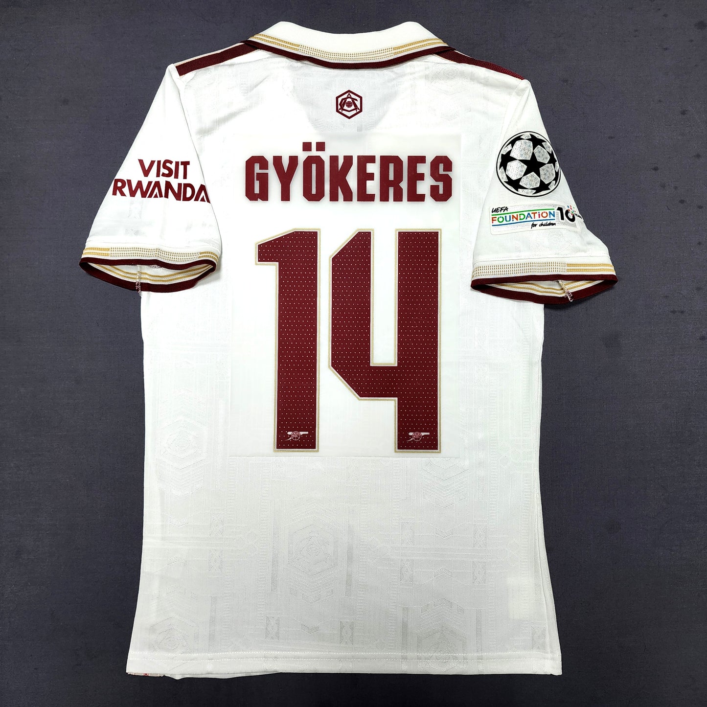 Arsenal 2025/26 Third Jersey ( Saka - Rice - Gyokeres - Odegaard )