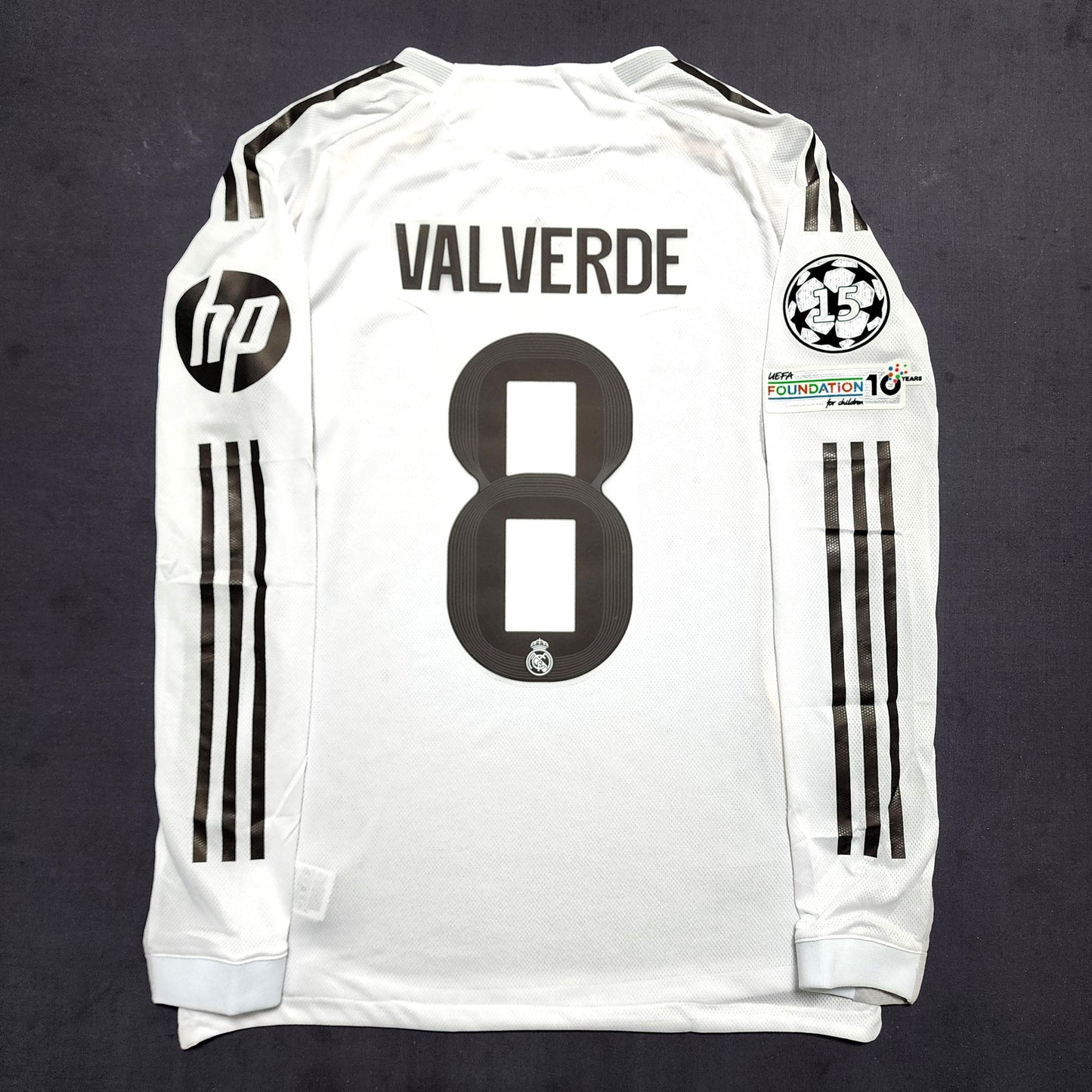 (Long Sleeves) Real Madrid 2025/26 Home Jersey ( Valverde - Mbappe - Bellingham - Vini - Arda Guler )