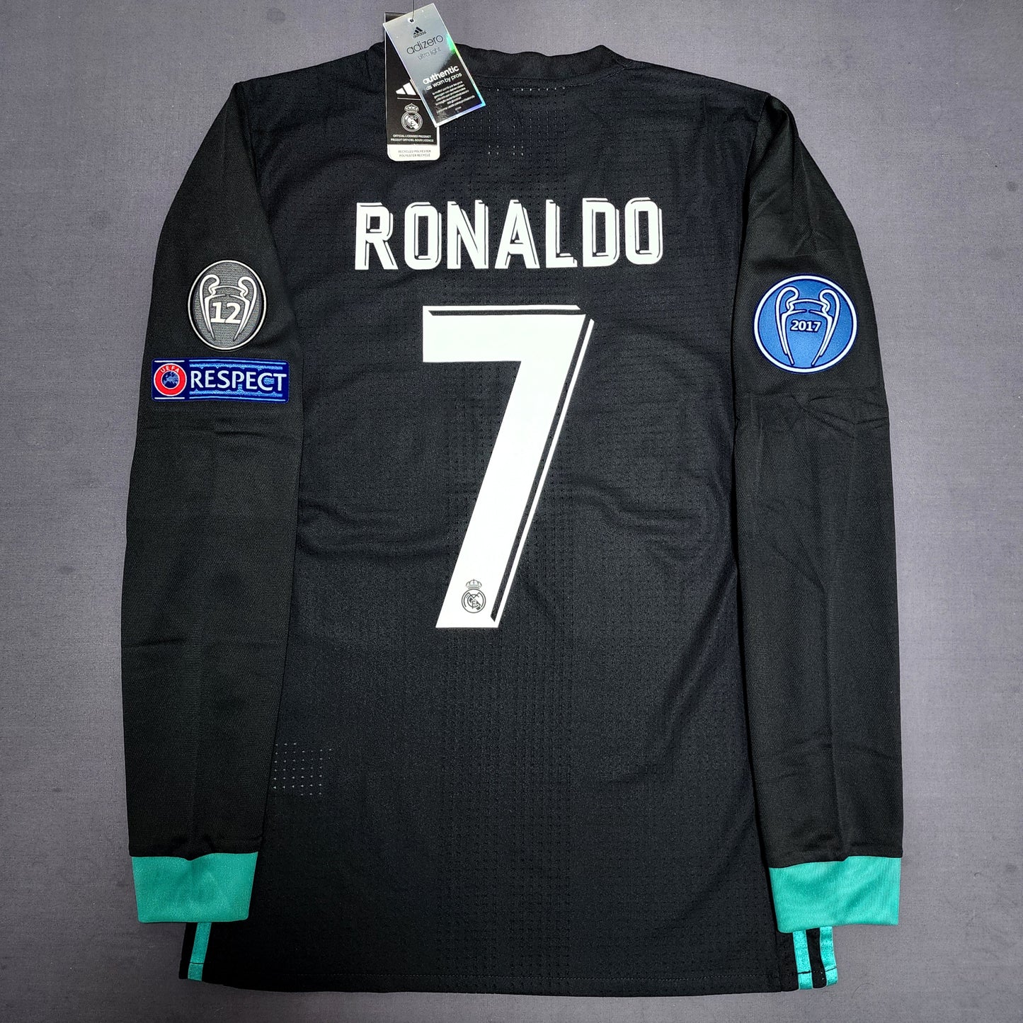 (Player Version) Ronaldo 2017/18 Real Madrid Away Jersey