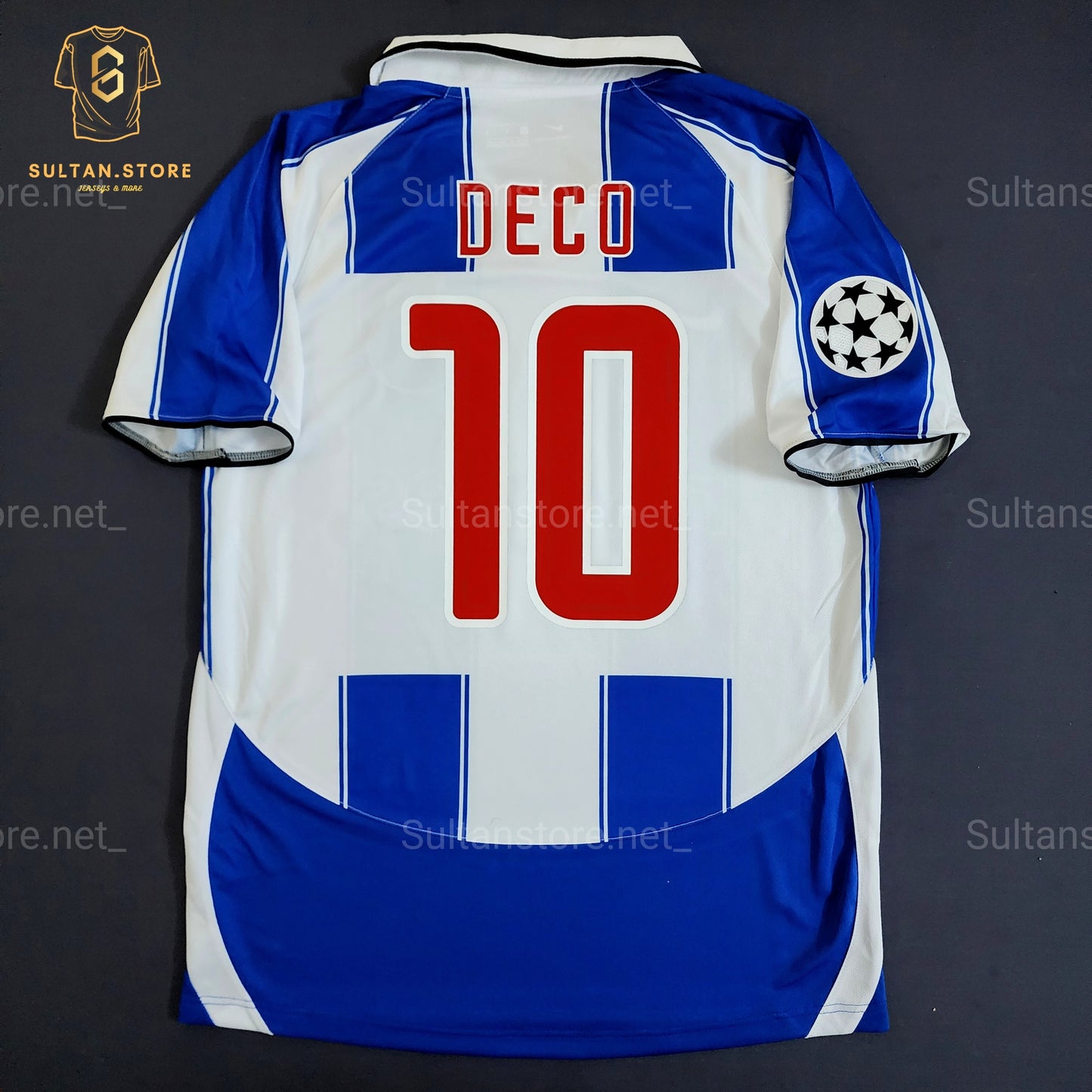 Deco 2004 Final Champions League Porto Home Jersey