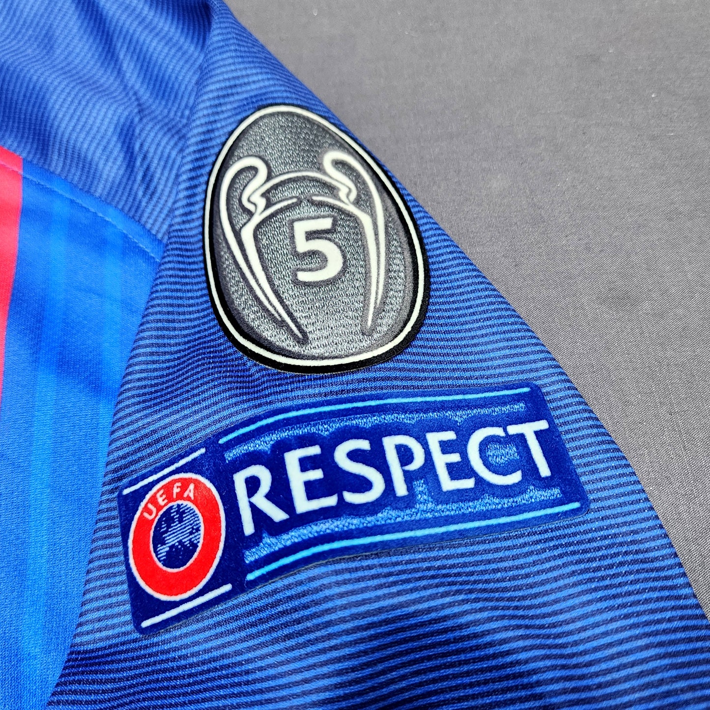 Barcelona 2016/17 Home Long Sleeve Jersey ( Messi - Neymar - Roberto )