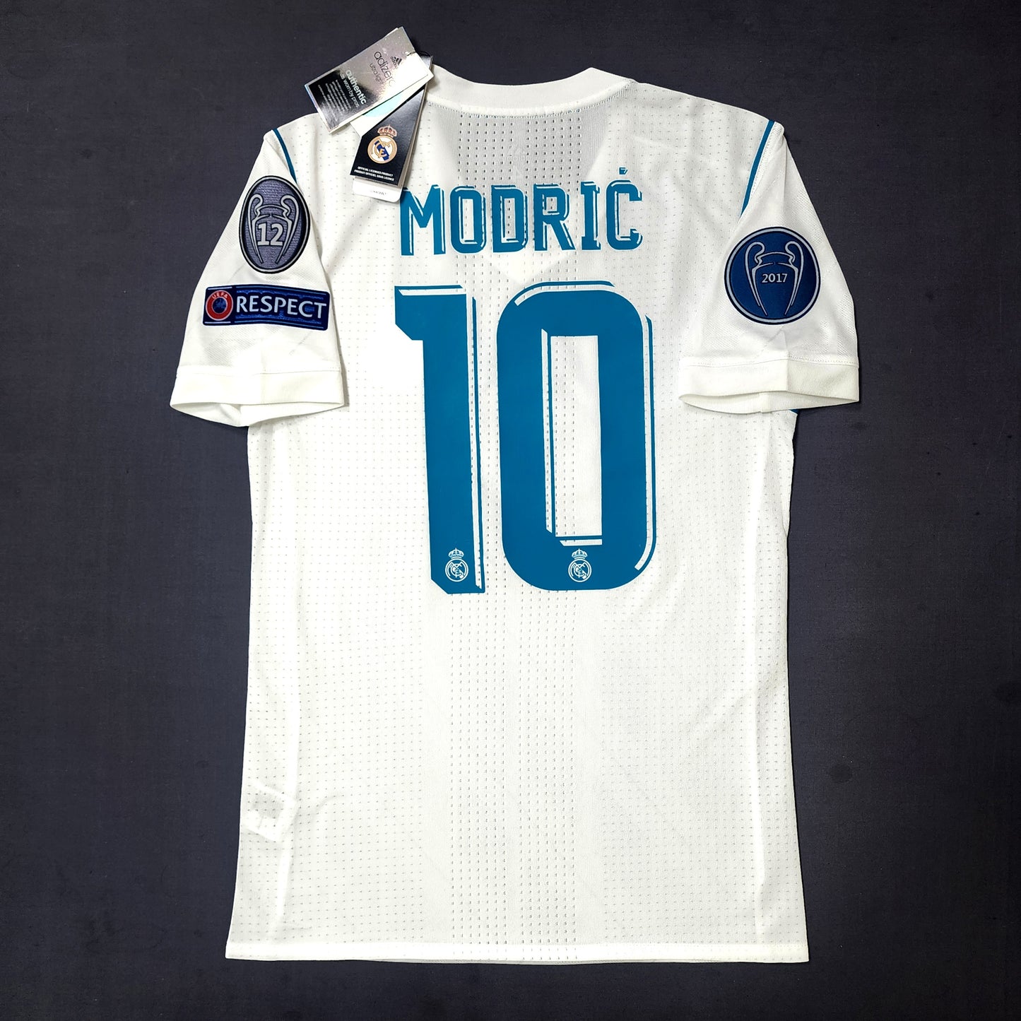 (Player Version) Modric 2018 Real Madrid Final Champions League Home Jersey