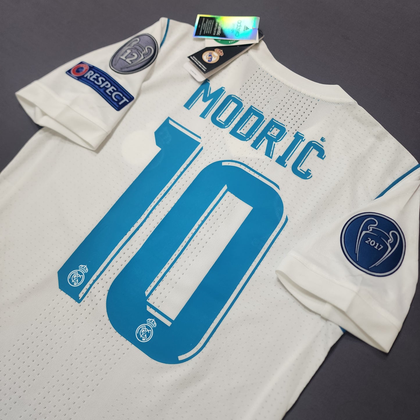 (Player Version) Modric 2018 Real Madrid Final Champions League Home Jersey