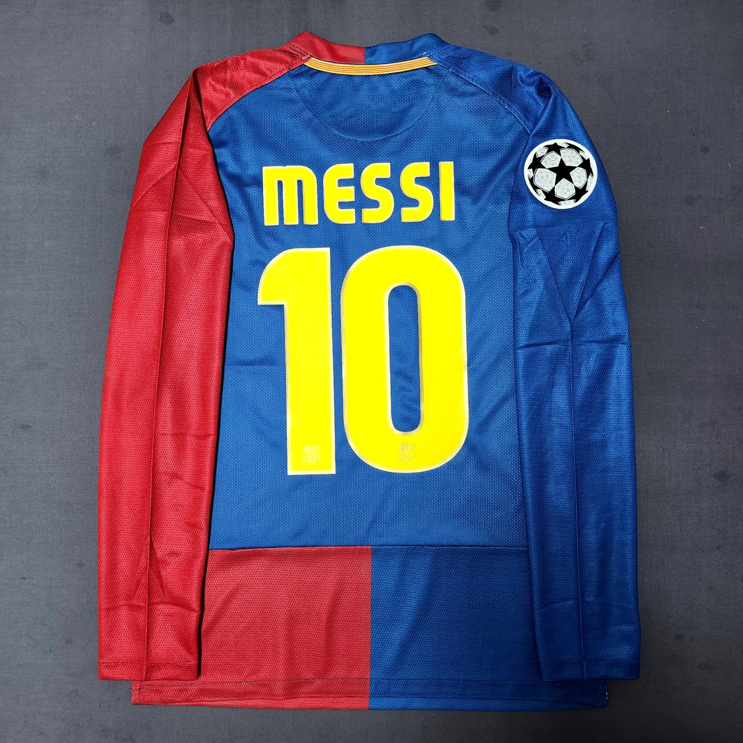 Messi 2009 Barcelona Final Champions League Long Sleeve Jersey