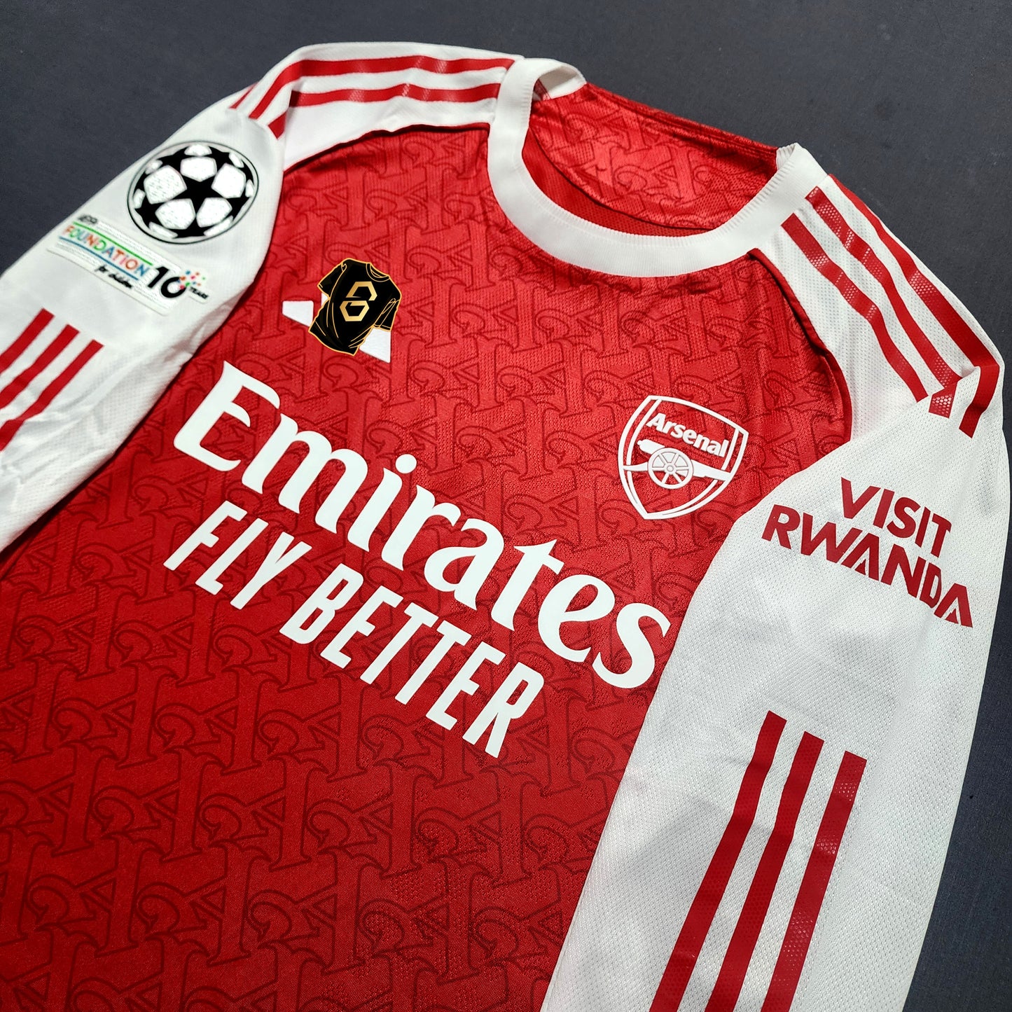 (Long Sleeves) Arsenal 2025/26 Home Jersey ( Saka - Gyokeres - Odegaard )