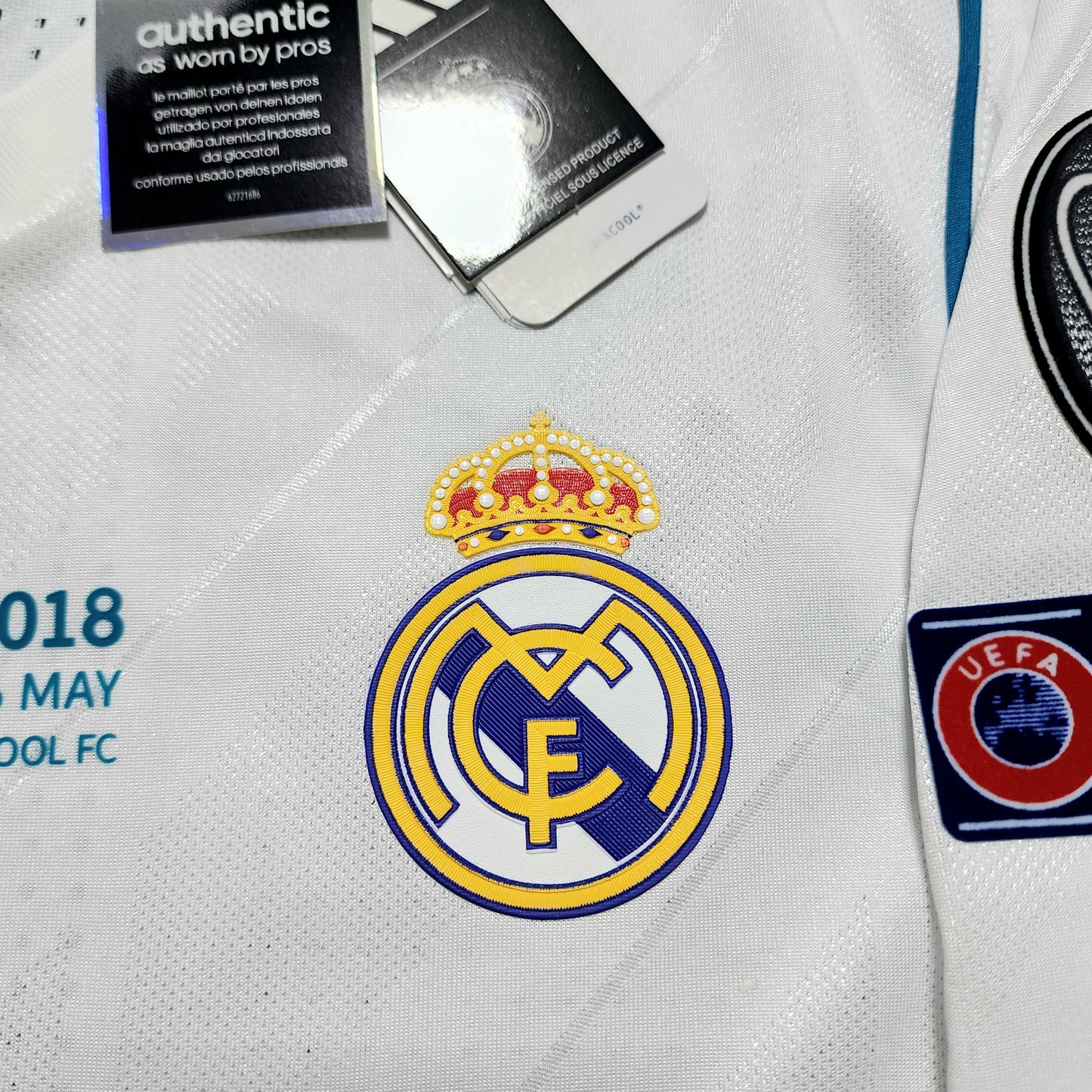 (Player Version) Ronaldo 2018 Real Madrid Final Champions League Home Jersey