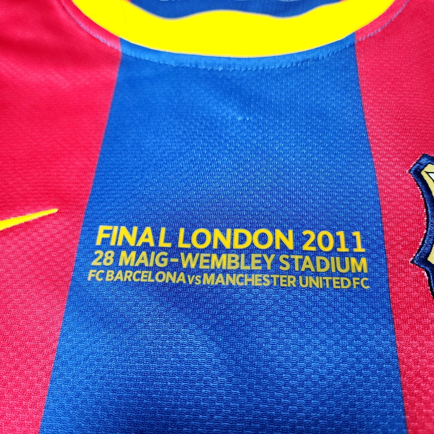 Messi 2011 Barcelona Final Champions League Long Sleeve Jersey