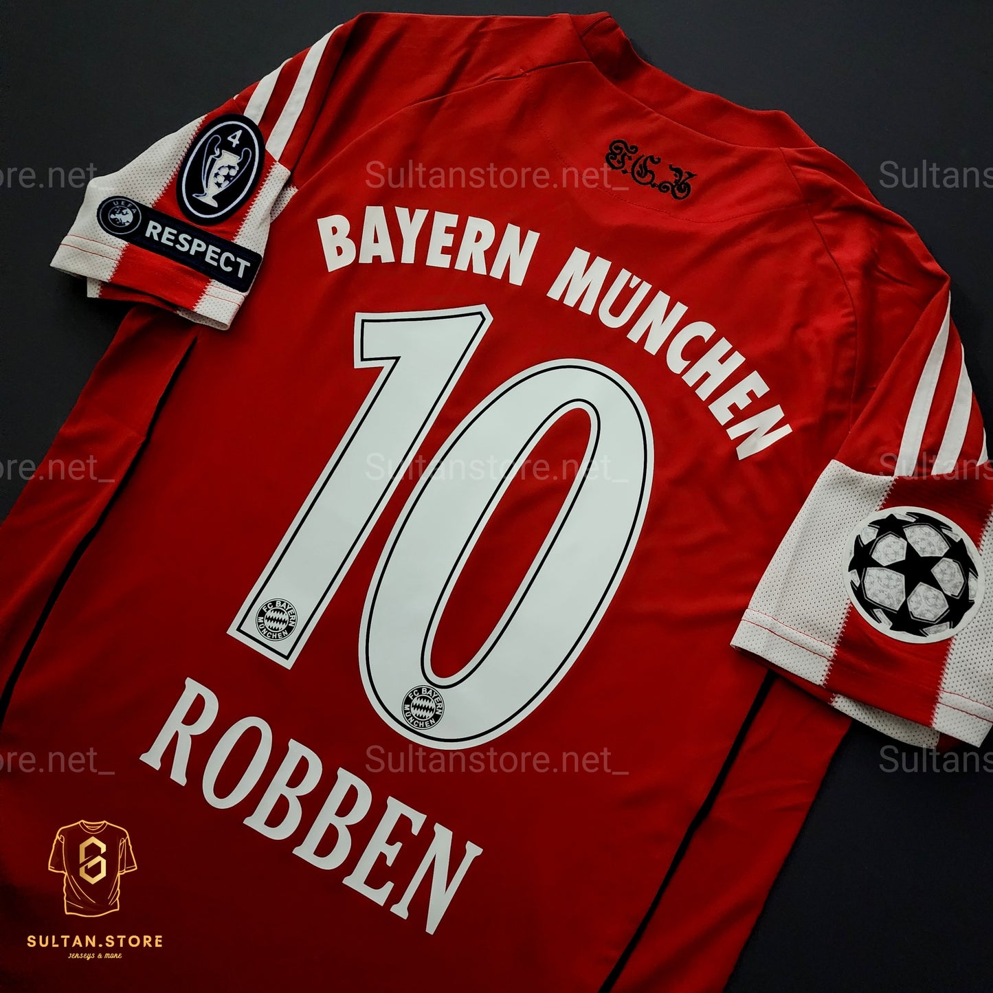 Robben 2010 Bayern Munich Home Final Champions League Jersey