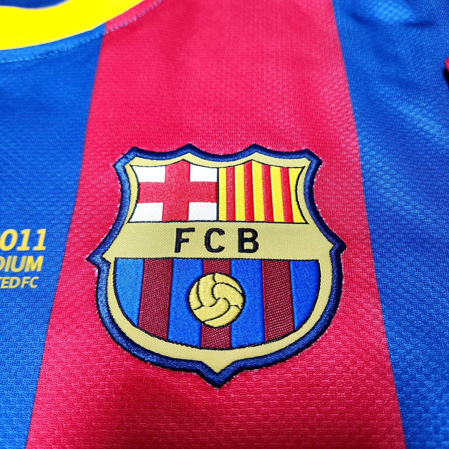 Messi 2011 Barcelona Final Champions League Long Sleeve Jersey