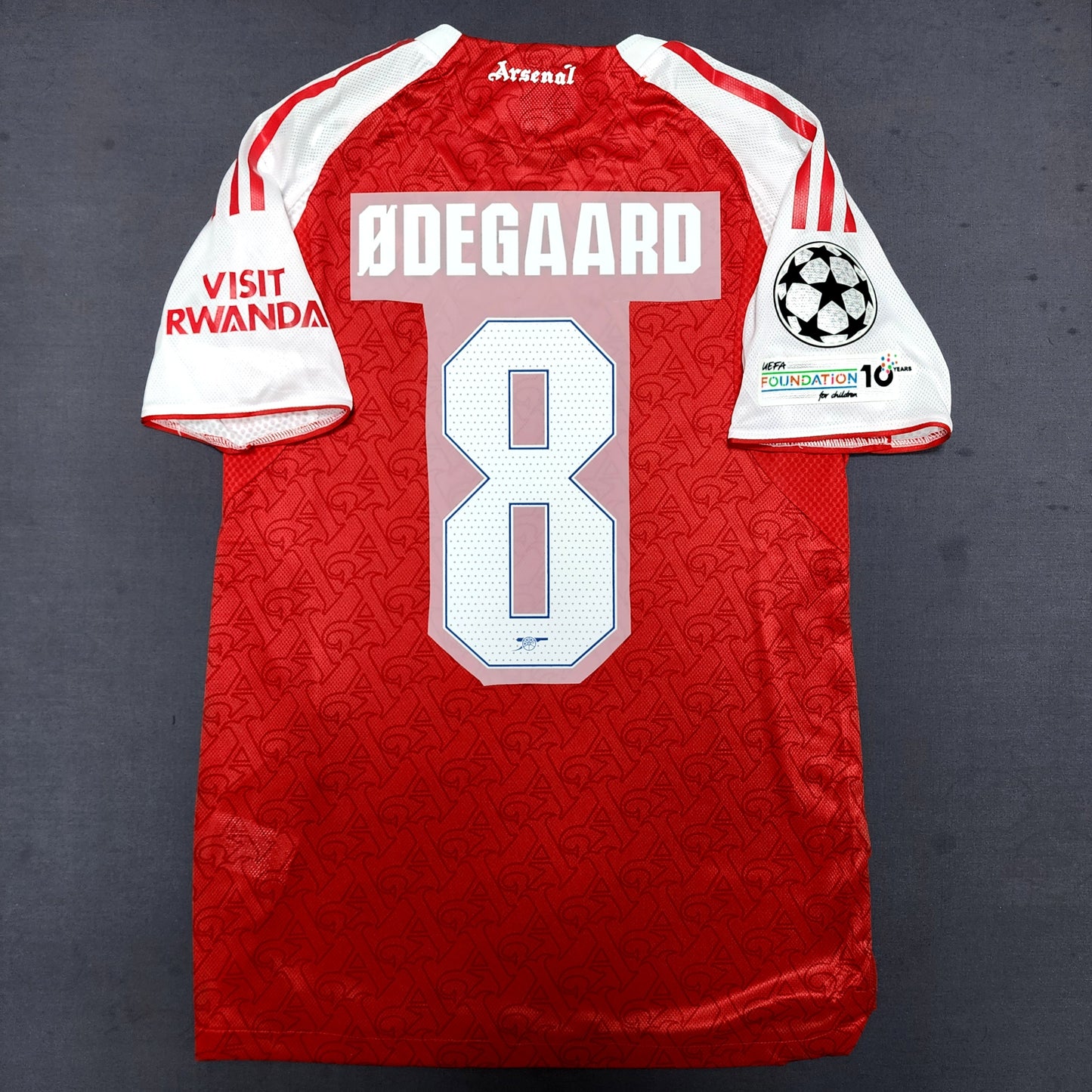 Arsenal 2025/26 Home Jersey ( Saka - Rice - Gyokeres - Odegaard )