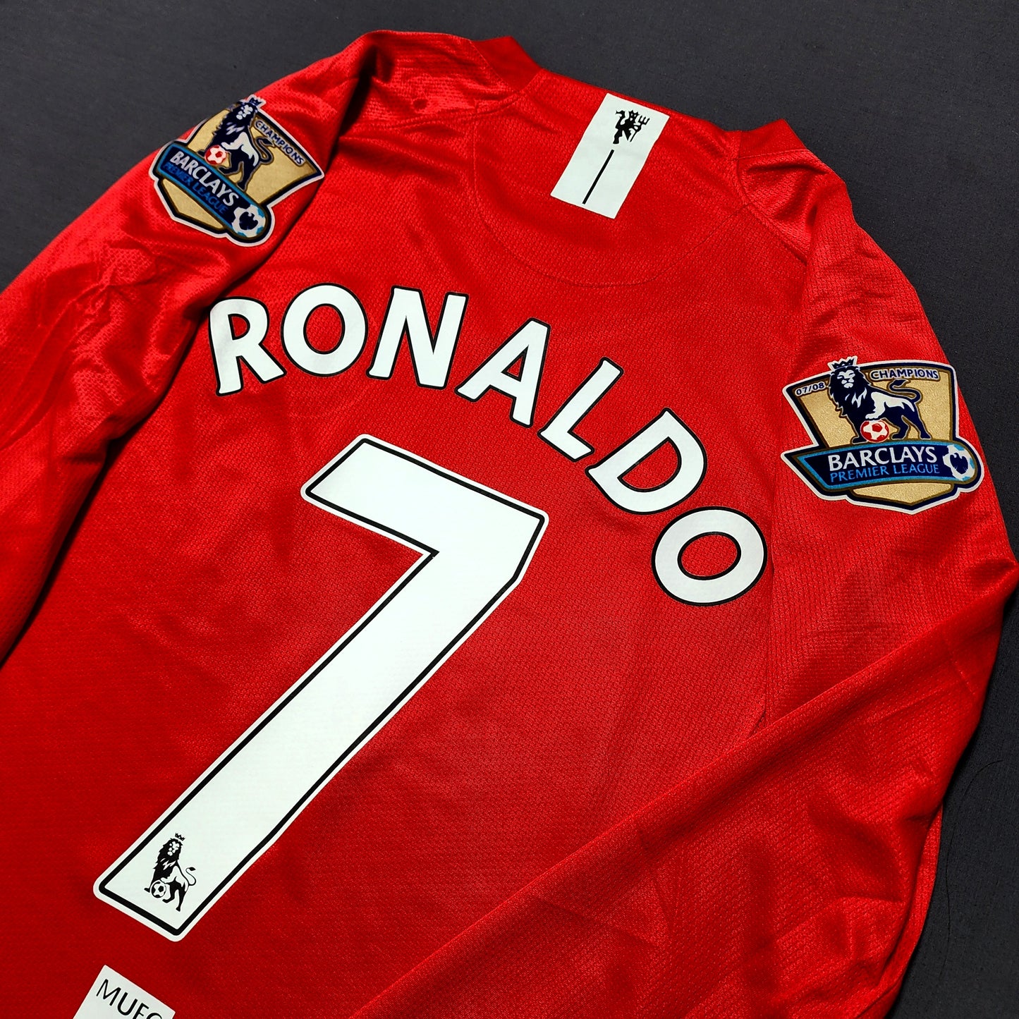 Ronaldo 2007/08 Manchester United PL Home Long Sleeve Kit