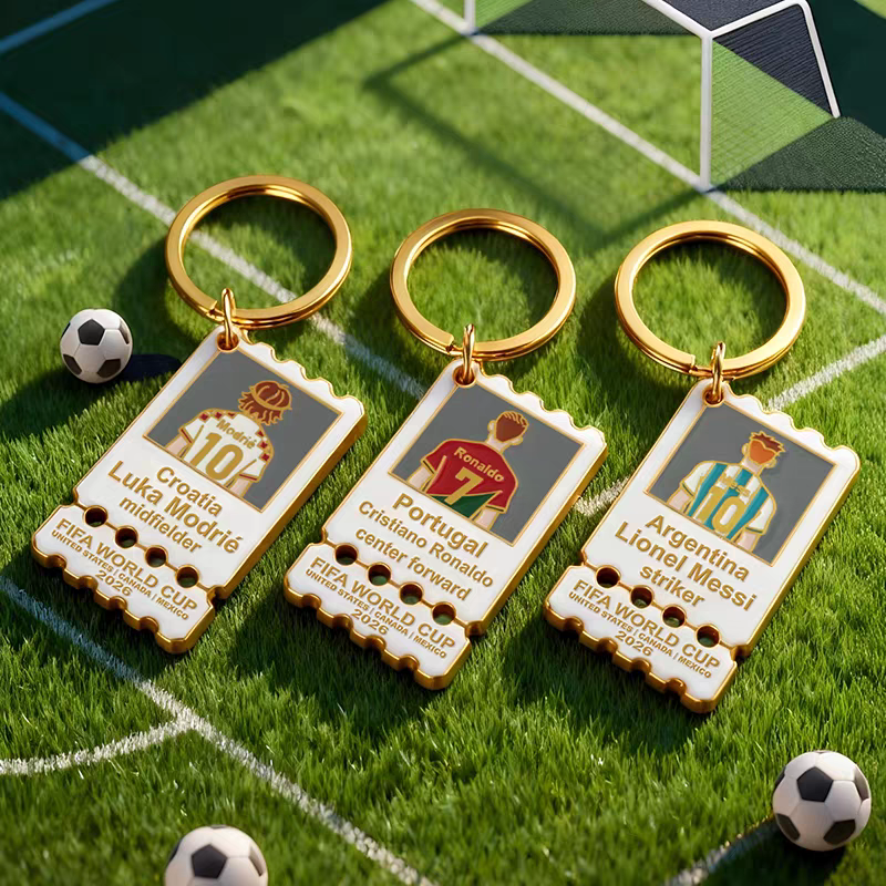 ميدالية مفاتيح بتصميم تذاكر كأس العالم 🏆