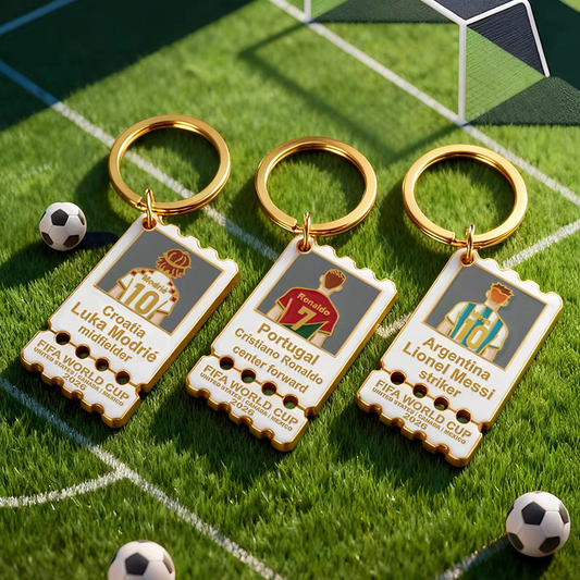 ميدالية مفاتيح بتصميم تذاكر كأس العالم 🏆